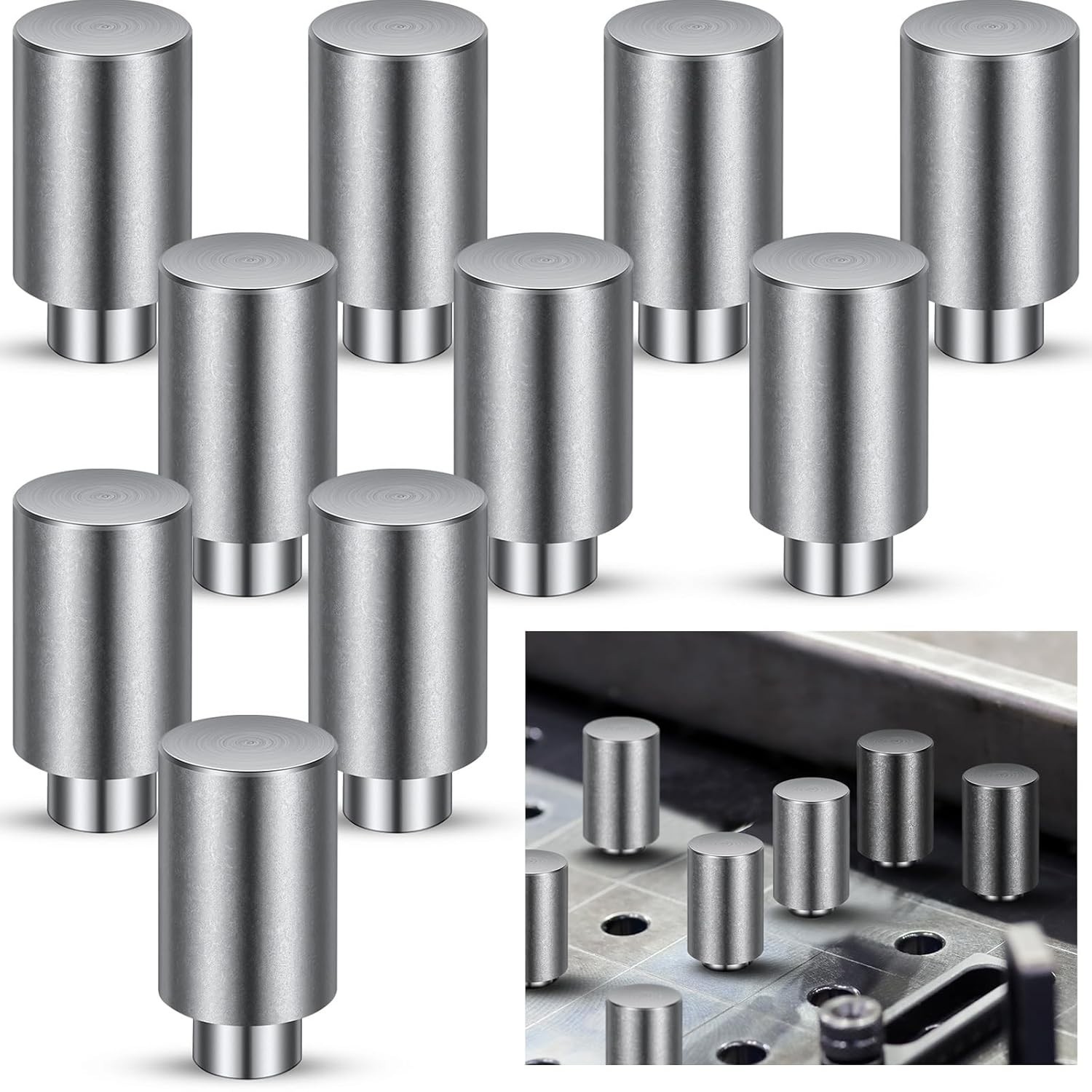 10Pcs 5/8 X 1 X 1.5 Welding Table Fixture Pin Stop Alignment Square Quick Setup