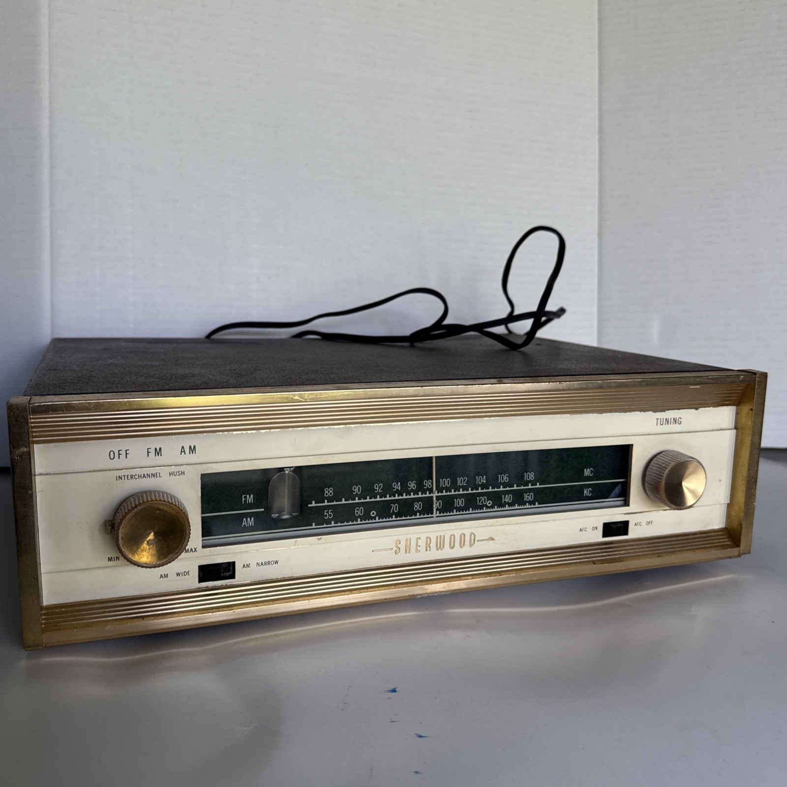 Vintage Sherwood S-2000 II FM AM Stereo Tuner Tube Unit Untested