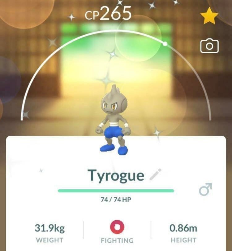 Pokémon ✨ Shiny Tyrogue ✨-  PTC - 80k stardust -Description
