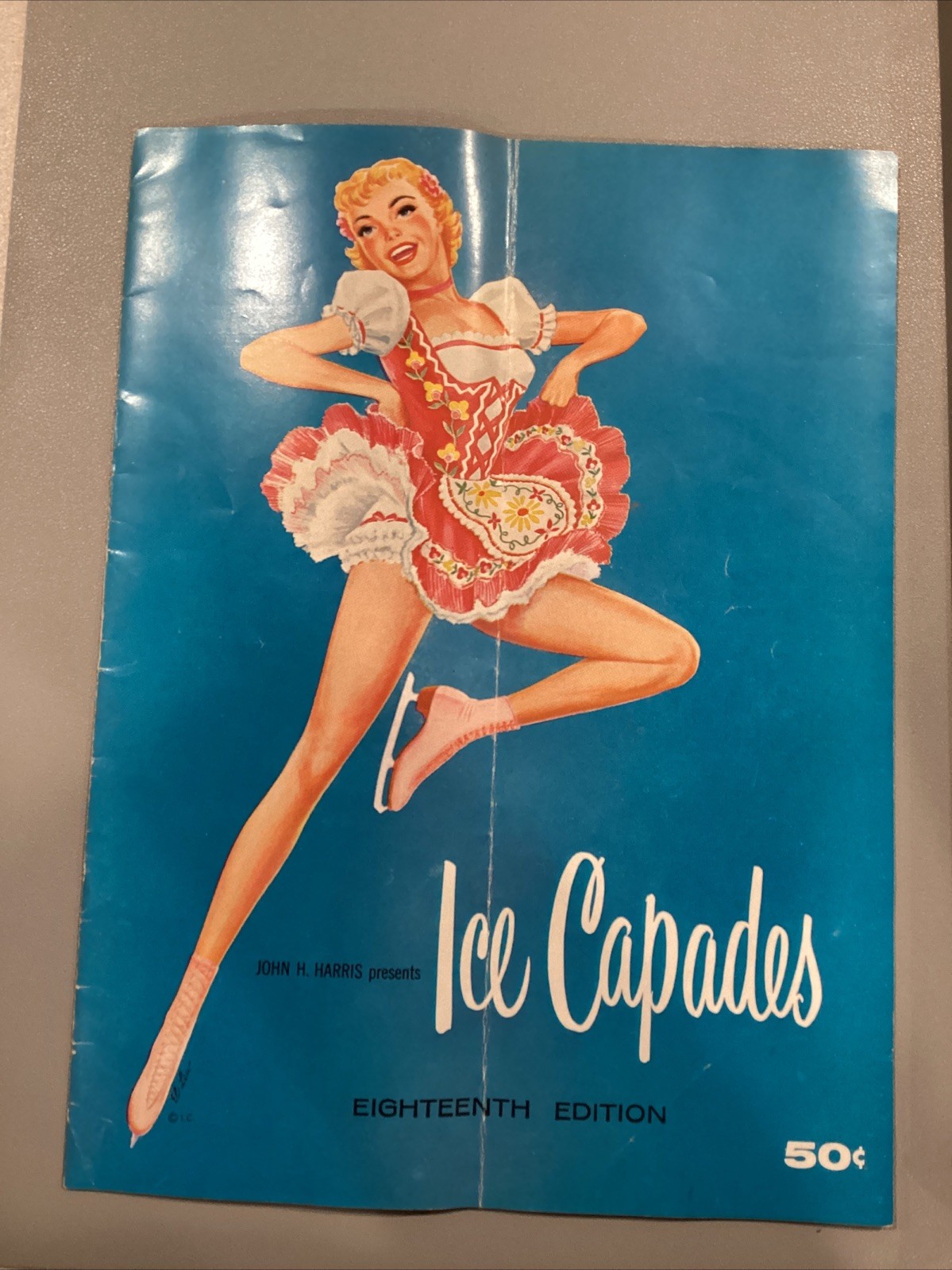 1957 John Harris Presents Ice Capades Eighteenth Edition Skate Program