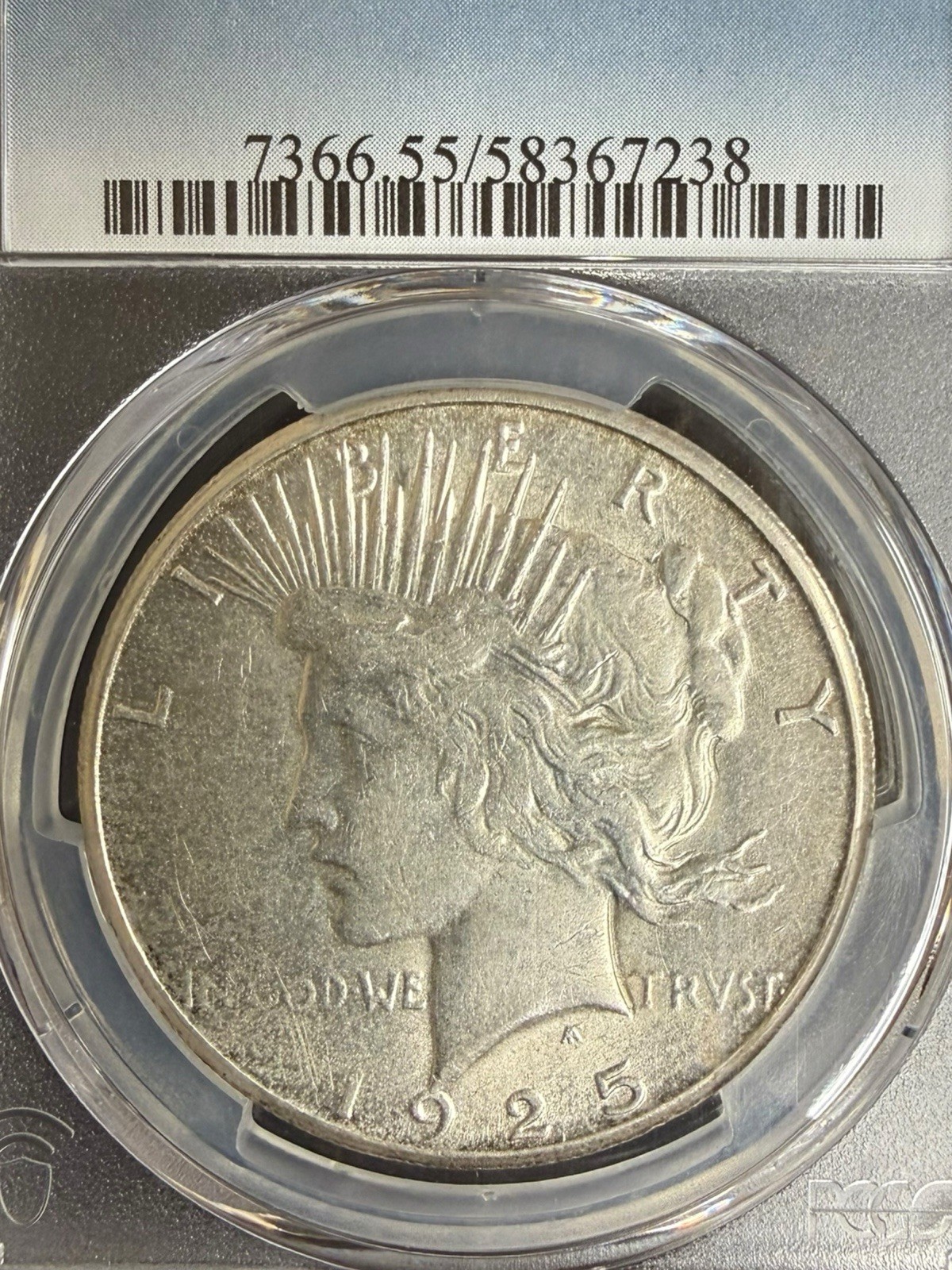 1925-S Peace Silver Dollar PCGS AU55 Better Date