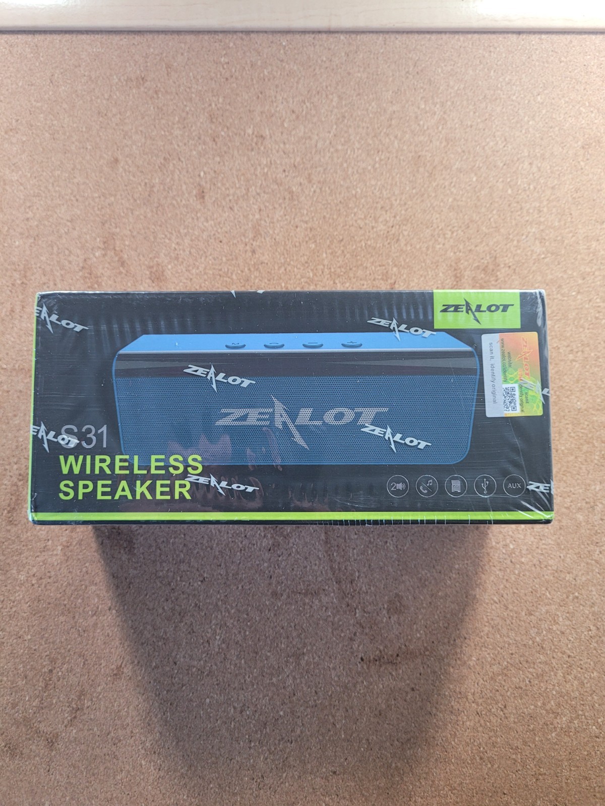 Zealot S31 Speaker - New/Sealed Wireless Music & Hand Free Calls 2*45mm Speaker