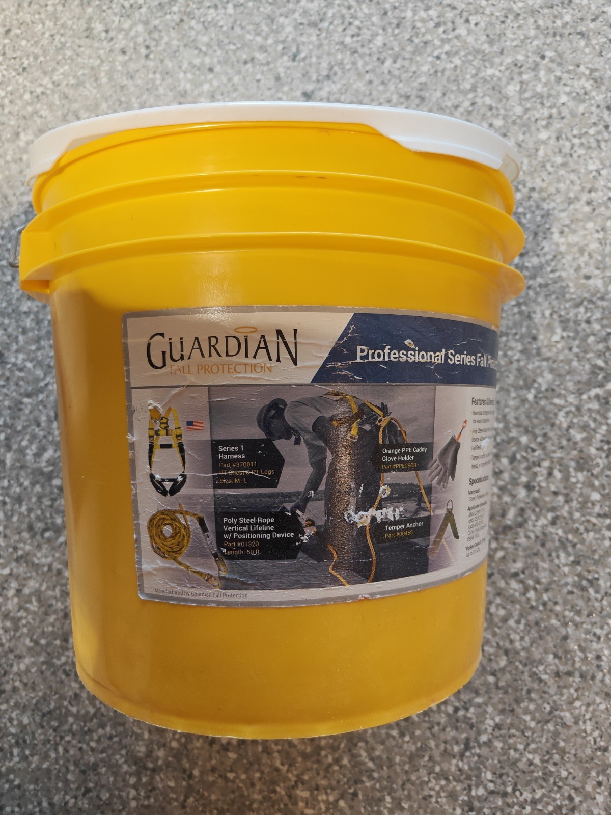 Guardian Fall Protection Pro Series Fall Protection Kit in Yellow | 20815