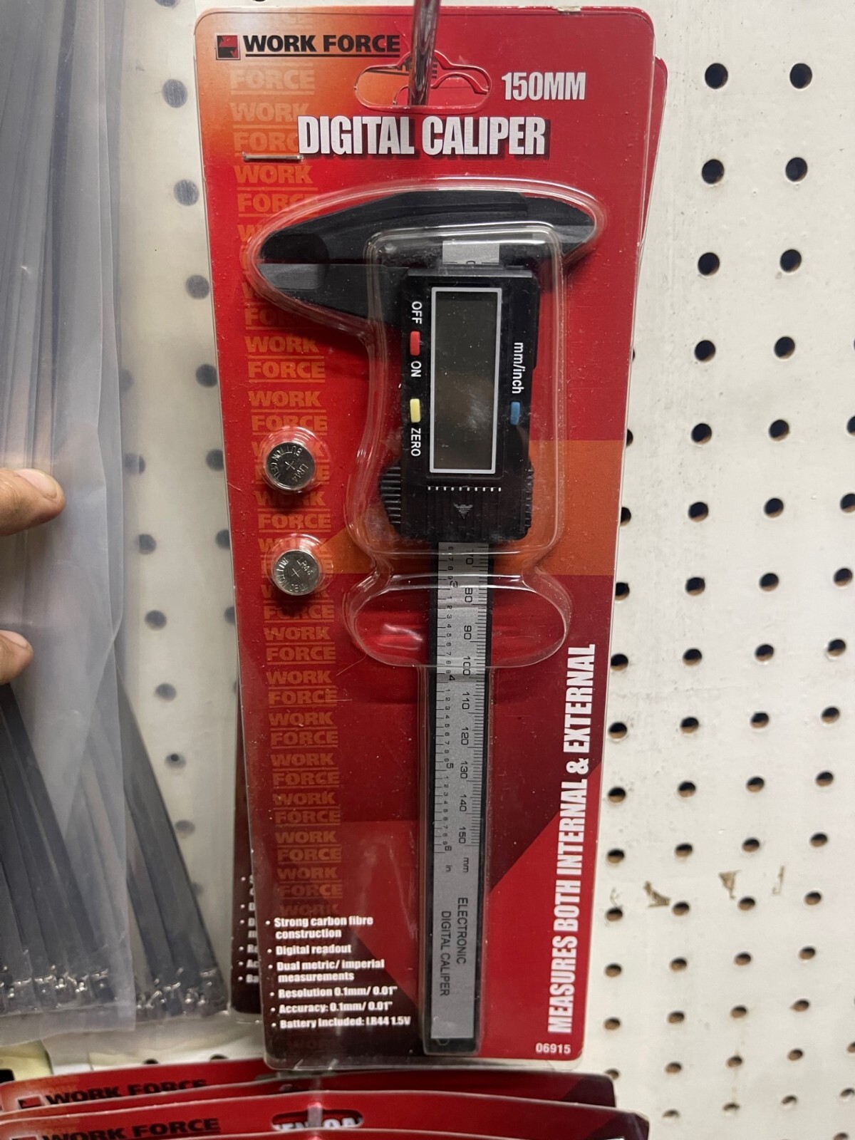 MEDALIST WORKFORCE DIGITAL VERNIER 150MM CALIPER BATTERY INCLUDED FREE POST