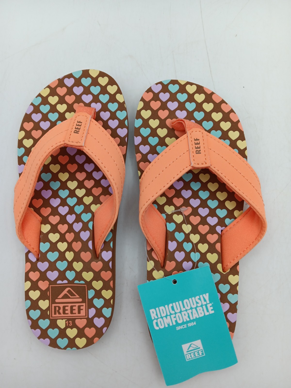 Reef Flip Flops Kids Hearts US Kids 13