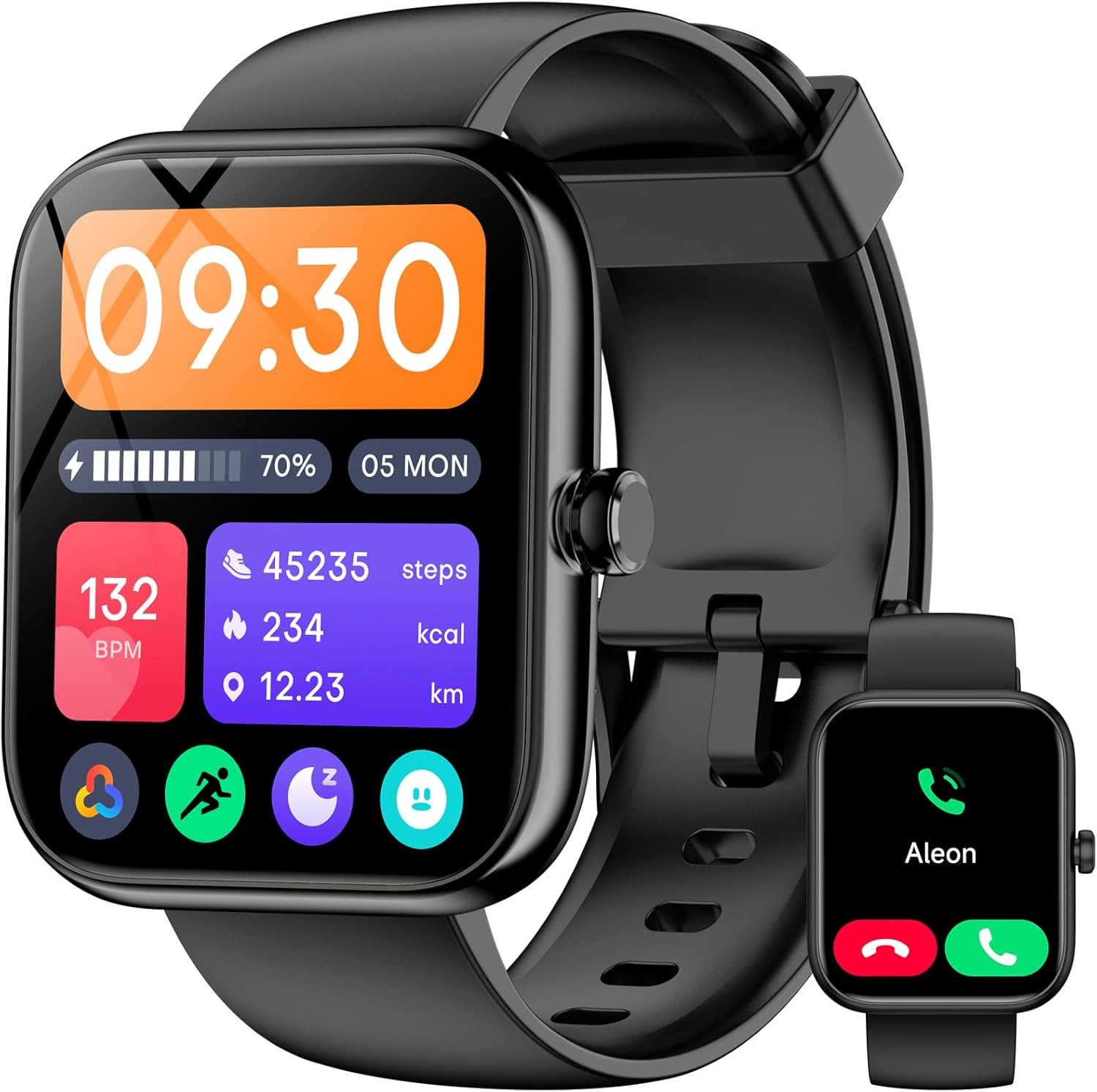 XXIVASST Smart Watch for women men, 1.83" HD Fitness Tracker with Bluetooth