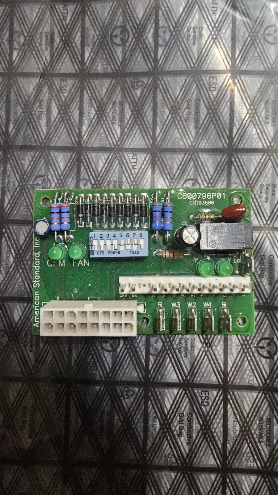 Trane American Standard C800796P01 CNT03600 Fan Control Board OEM
