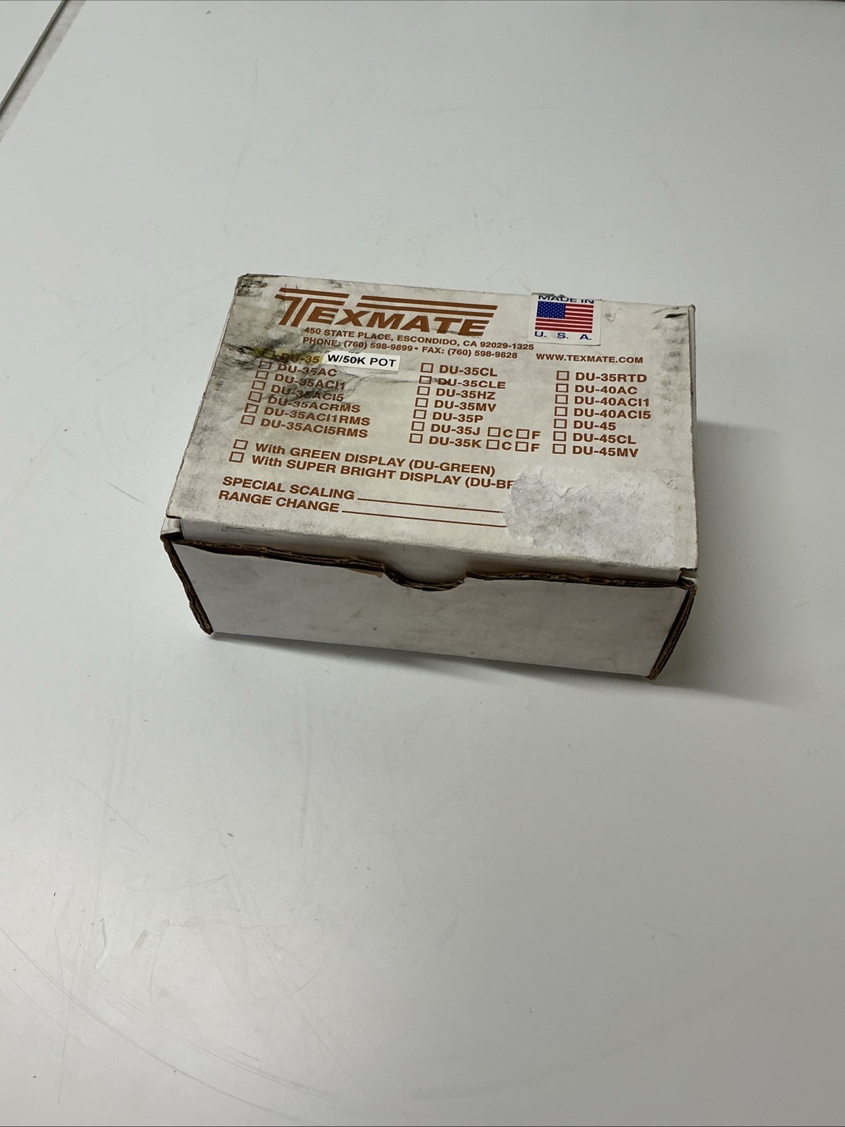 Texmate DU-35 Digital Panel Meter. AC-012