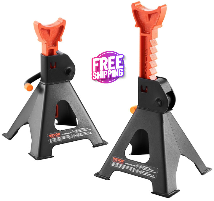 Soportes De Gato De Acero Para Carro Coche Auto SUV de 3 Toneladas 6,000 Libras