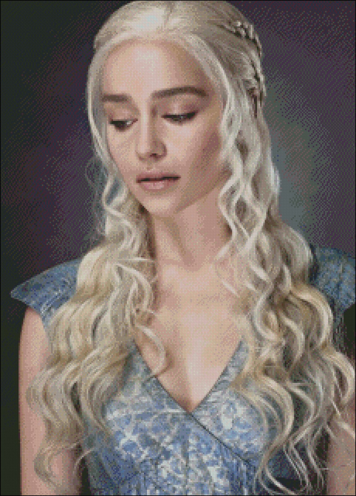 Game of Thrones - Daenarys 2 - Chart Counted Cross Stitch Patterns Needlework