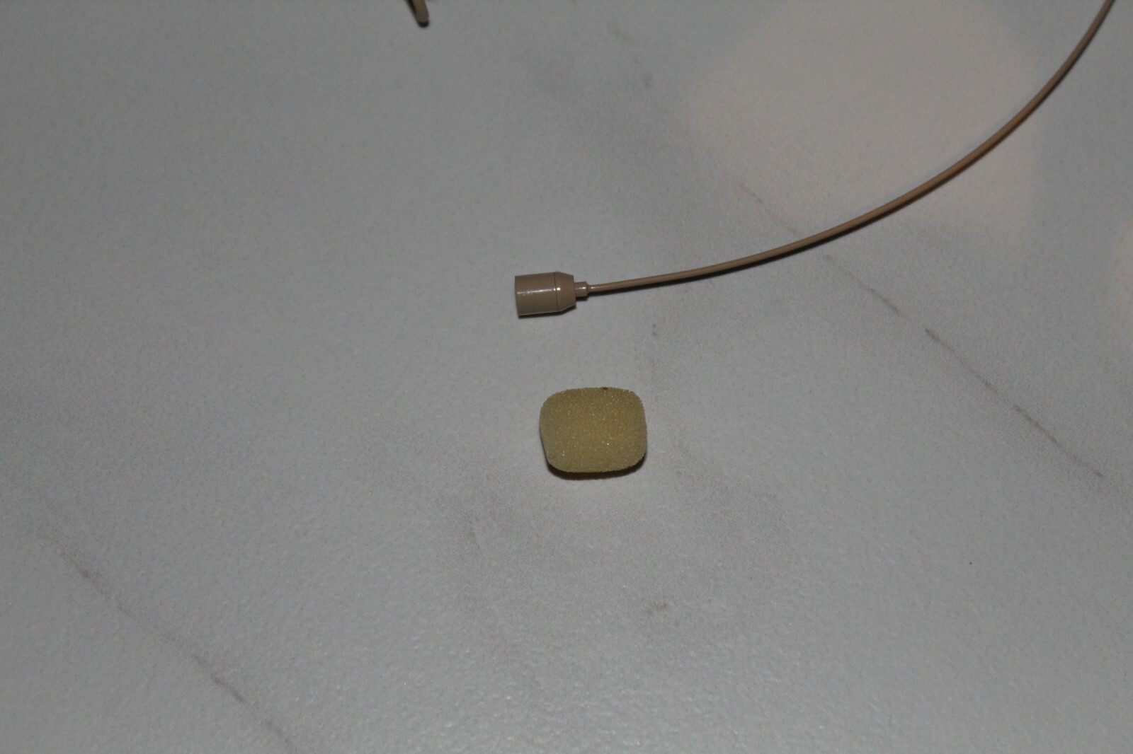 Double earhook Headset Mic Headworn Microphone For Sennheiser Wireless Beige