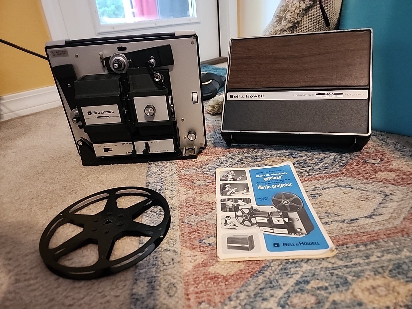 BELL & HOWELL COMPATIBLE 456 AUTOLOAD 8mm & SUPER 8 MOVIE PROJECTOR INSTRUCTIONS
