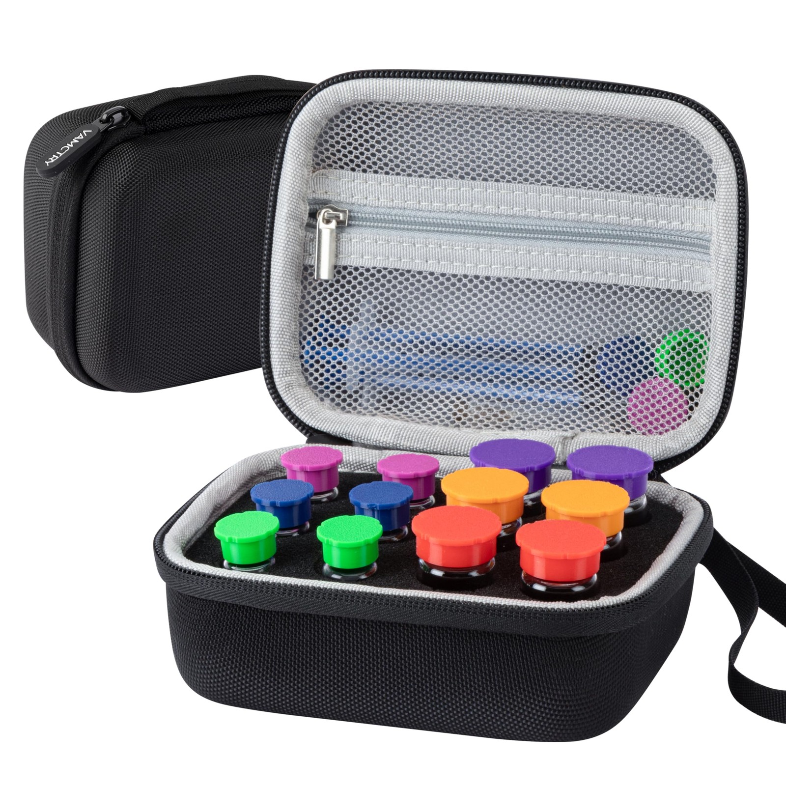 12 Slots Insulin Vial Protector Case, Insulin Vial Organizer Bag for Diabetic...