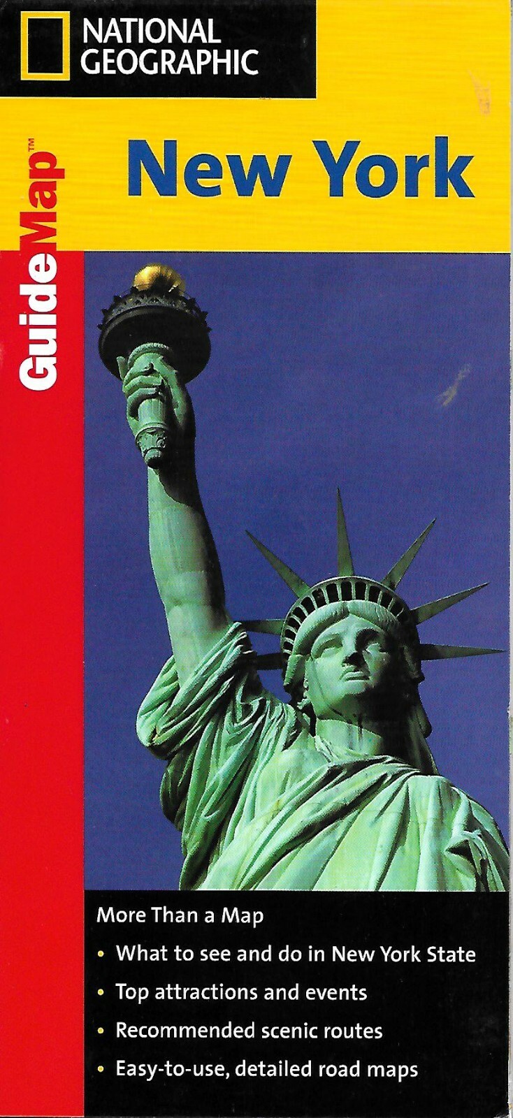 Map of New York, by National Geographic GuideMaps (Folded & Laminated)