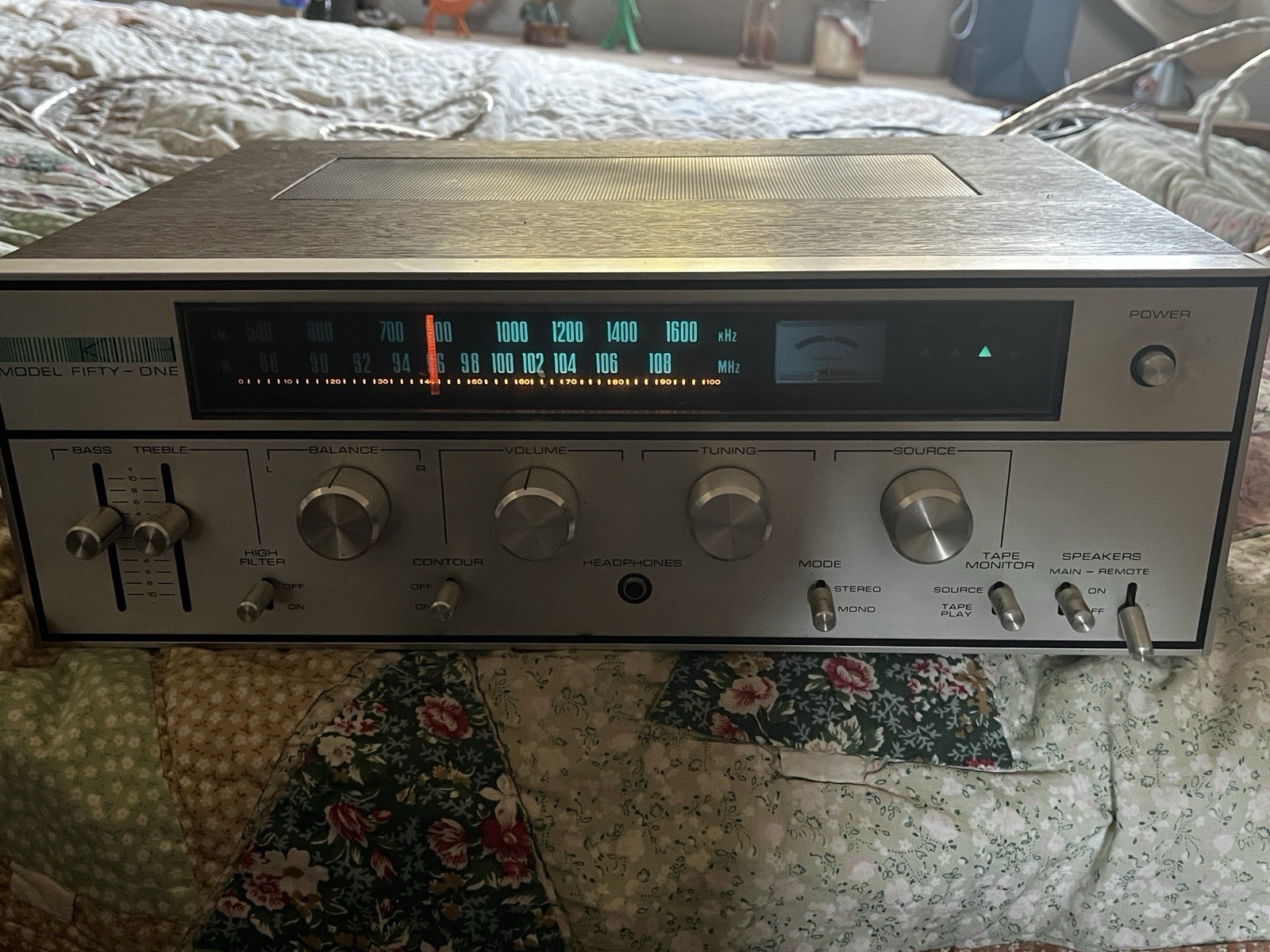 KLH Fifty One 51 Receiver . Tested And Working.