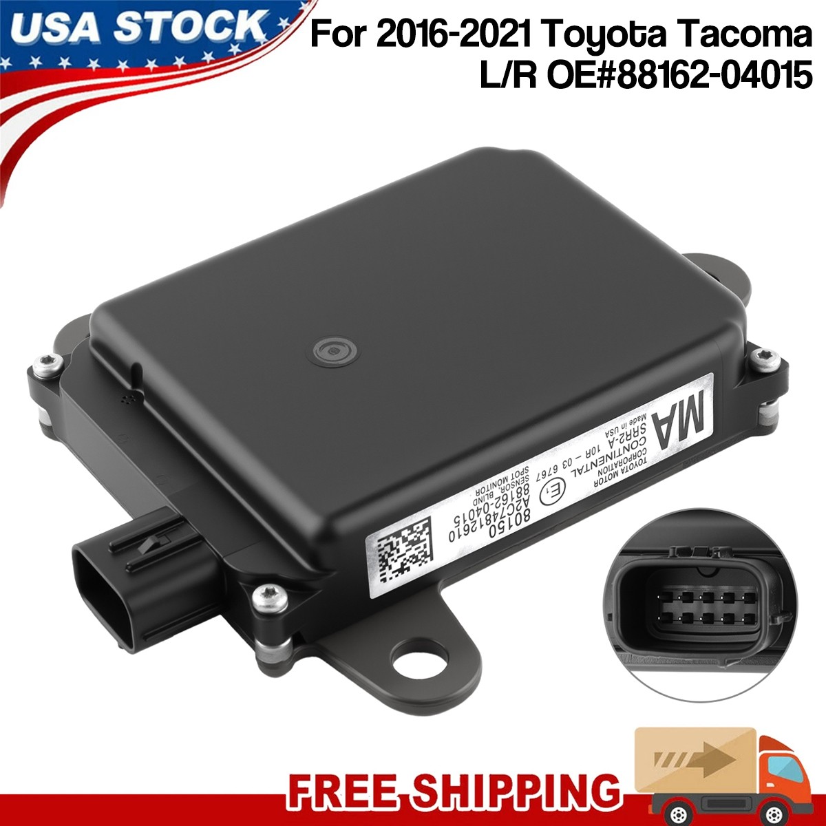 88162-04015 Blind Spot Radar Sensor For 2016-2021 Toyota Tacoma L/R 2.7L 3.5L