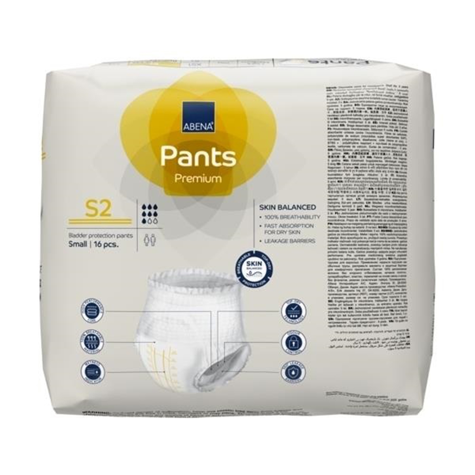 Abena Disposable Underwear Small 16 Ct