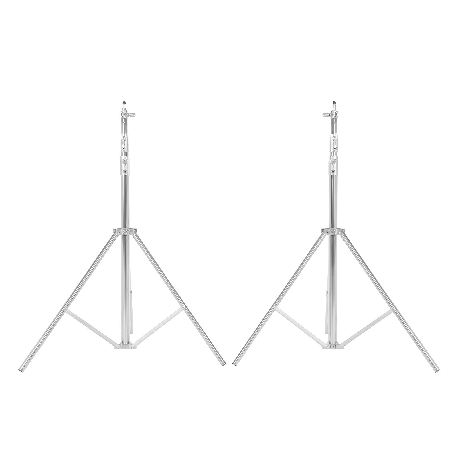 2pcs Adjustable Photography Light Stand Kit with Softbox and Backdrop Support