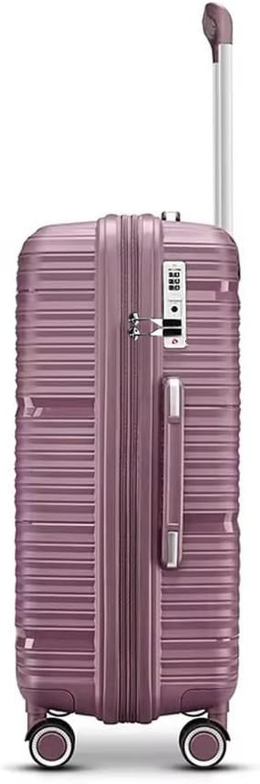 Hardshell Lightweight Durable Travel Suitcase, with Quite 360 Spinner Wheels, Ex