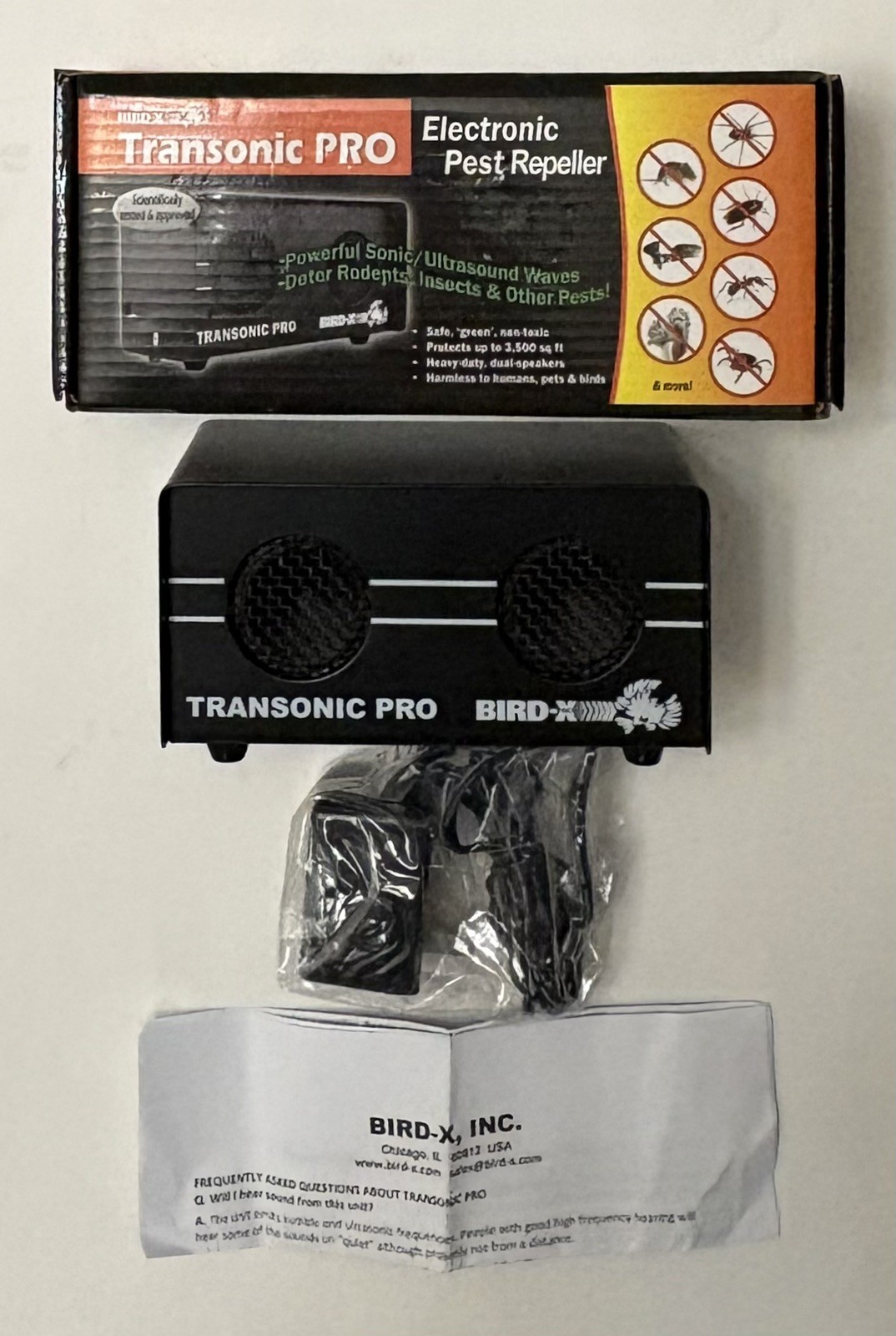 Electronic Pest Repeller Plug In Ultrasonic and Sonic Reject Mouse Rat Bats Home