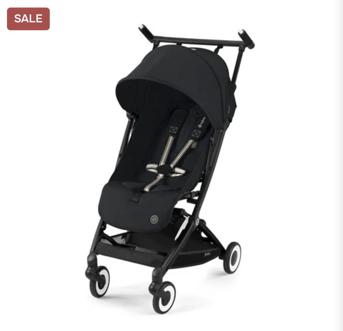 Cybex Black Folding Single Stroller Lightweight Infant Toddler