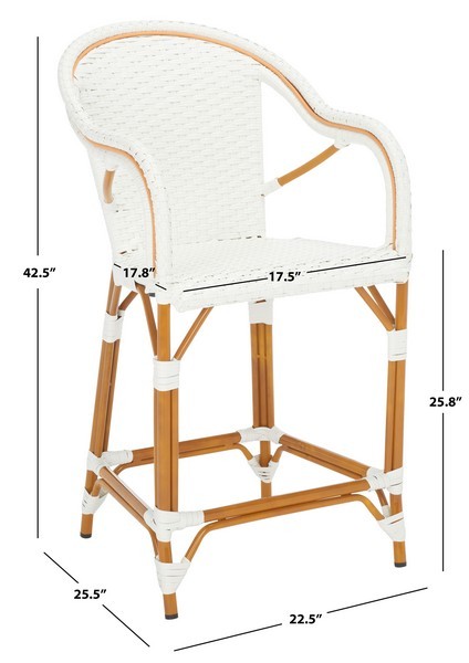 Safavieh CALIFORNIA COUNTER STOOL w ARM, Reduced Price 2172762466 PAT7533C