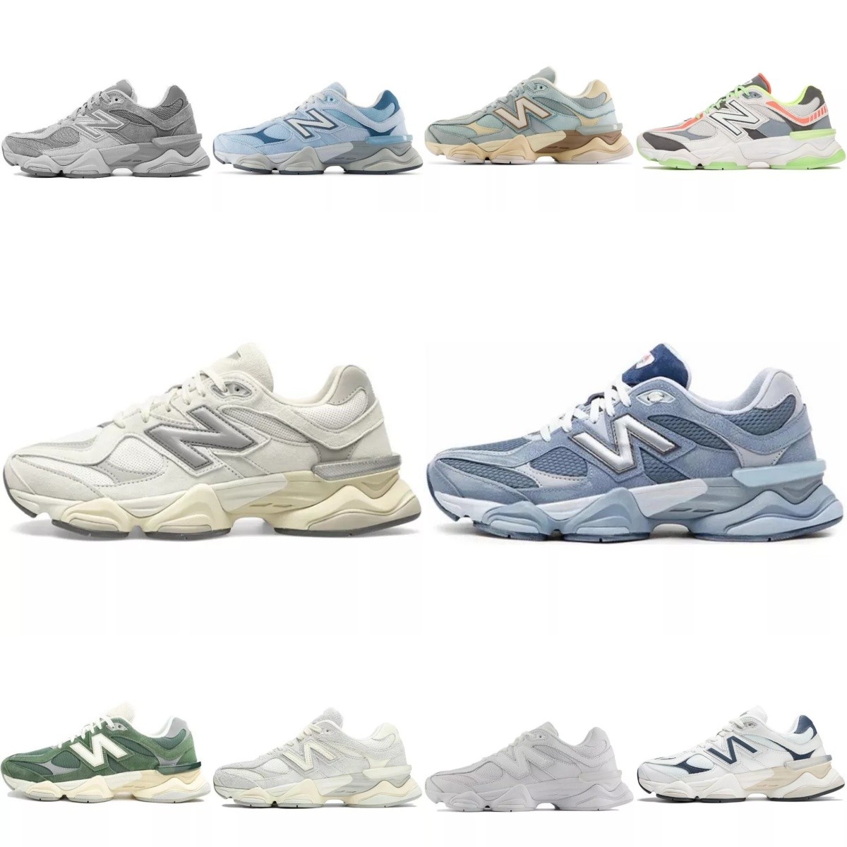 2026 Unisex NB9060 Causal Athletic Shoes All Size LifeStyle Sneakers Multi Color