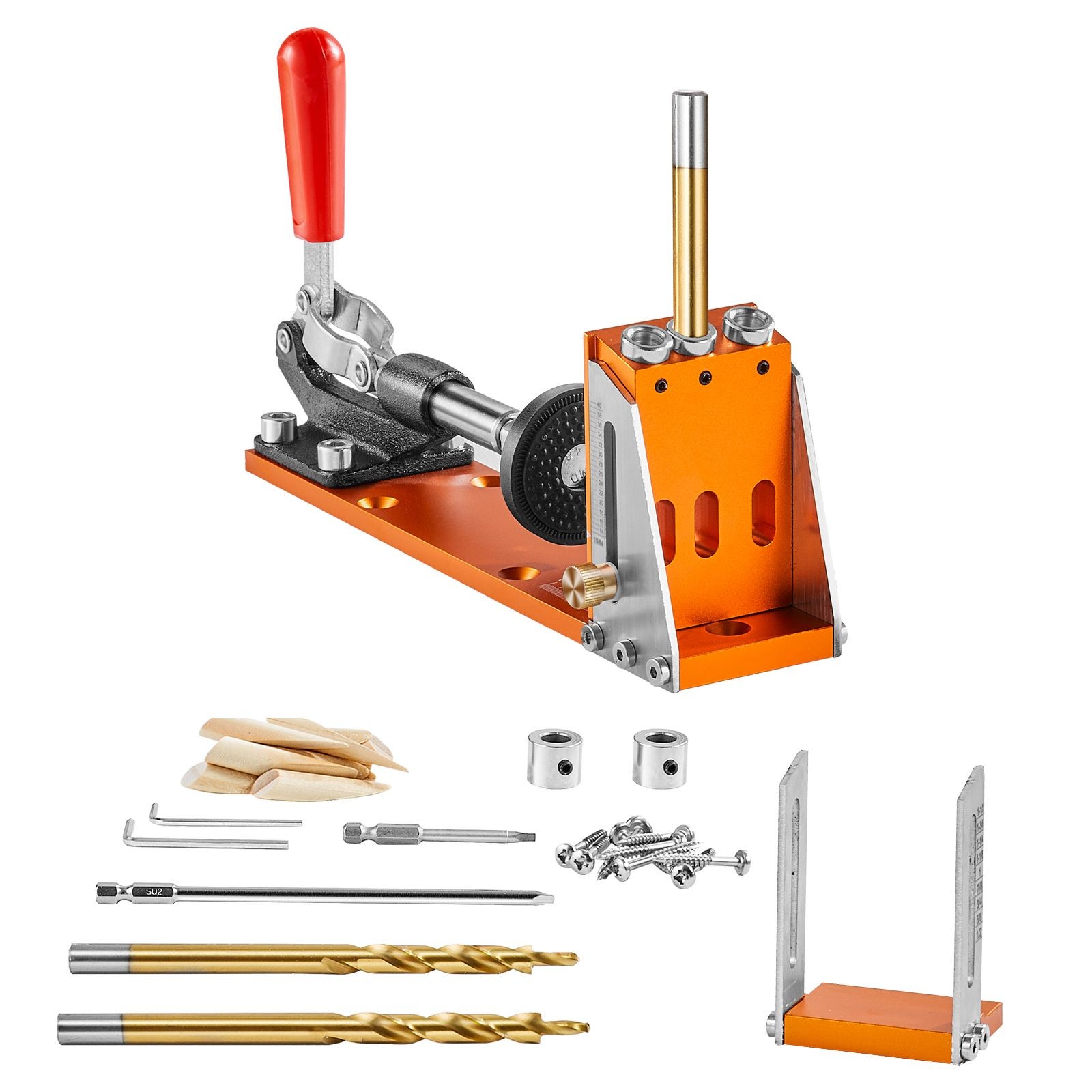 30 Pcs Pocket Hole Jig Kit, Adjustable & Easy to Use Pocket Hole Jig System