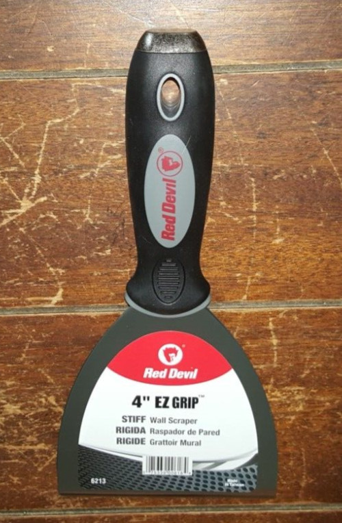 Red Devil 4" EZ Grip Stiff Wall Scraper - Model #6213