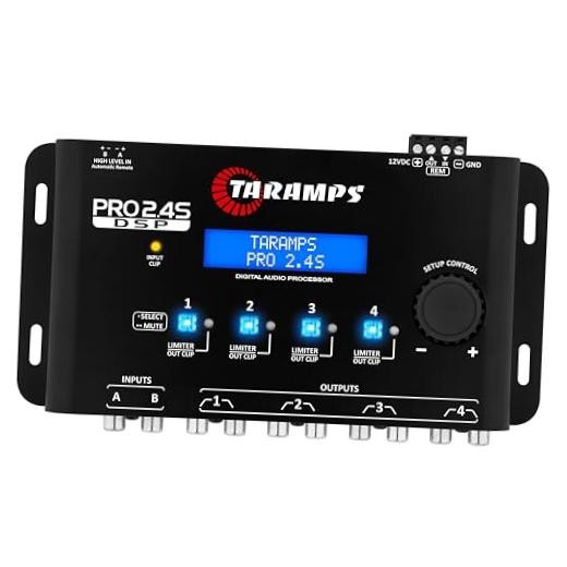 Pro 2.4S DSP Crossover full Digital Signal Processor and Equalizer with Black