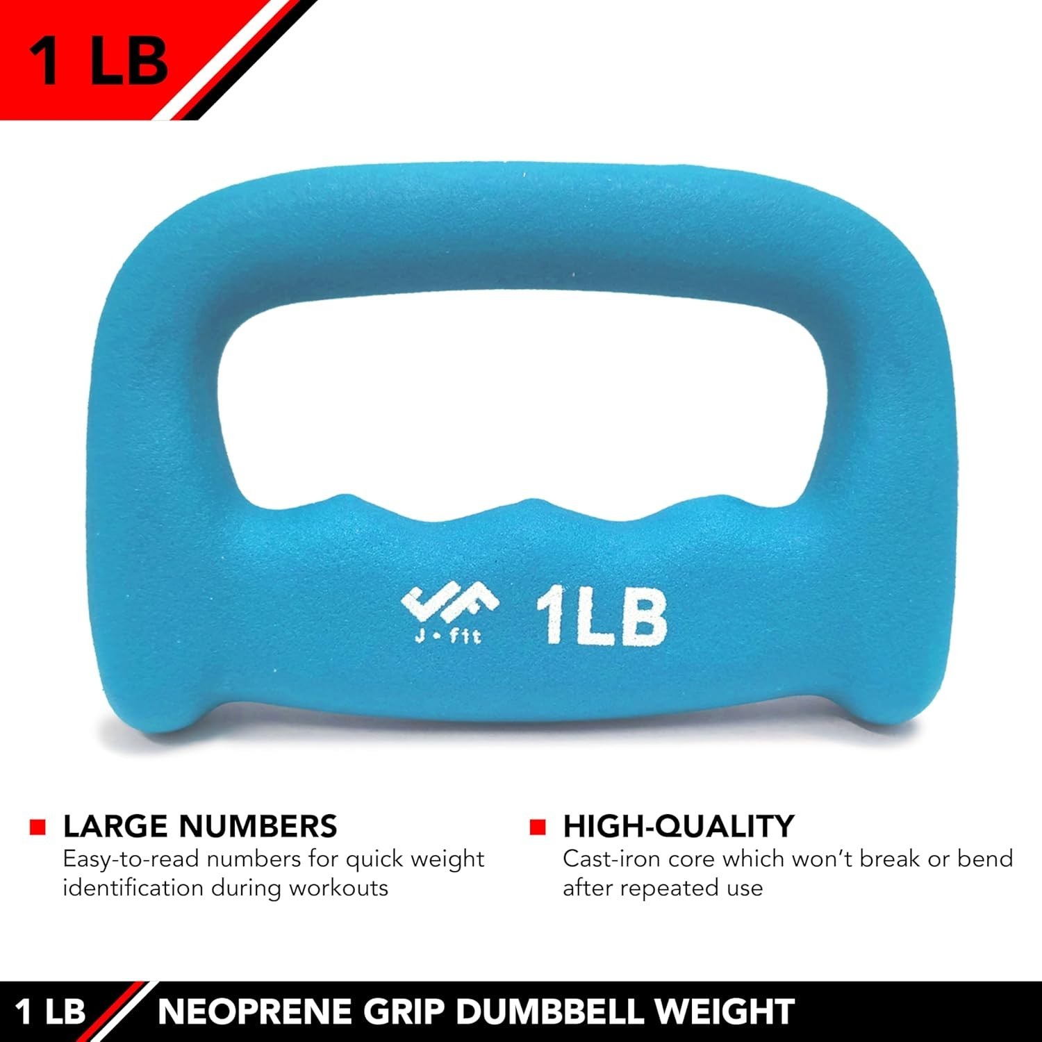 Neoprene Dumbbells 1LB-5LB - Durable, Ergonomic Design for Workouts