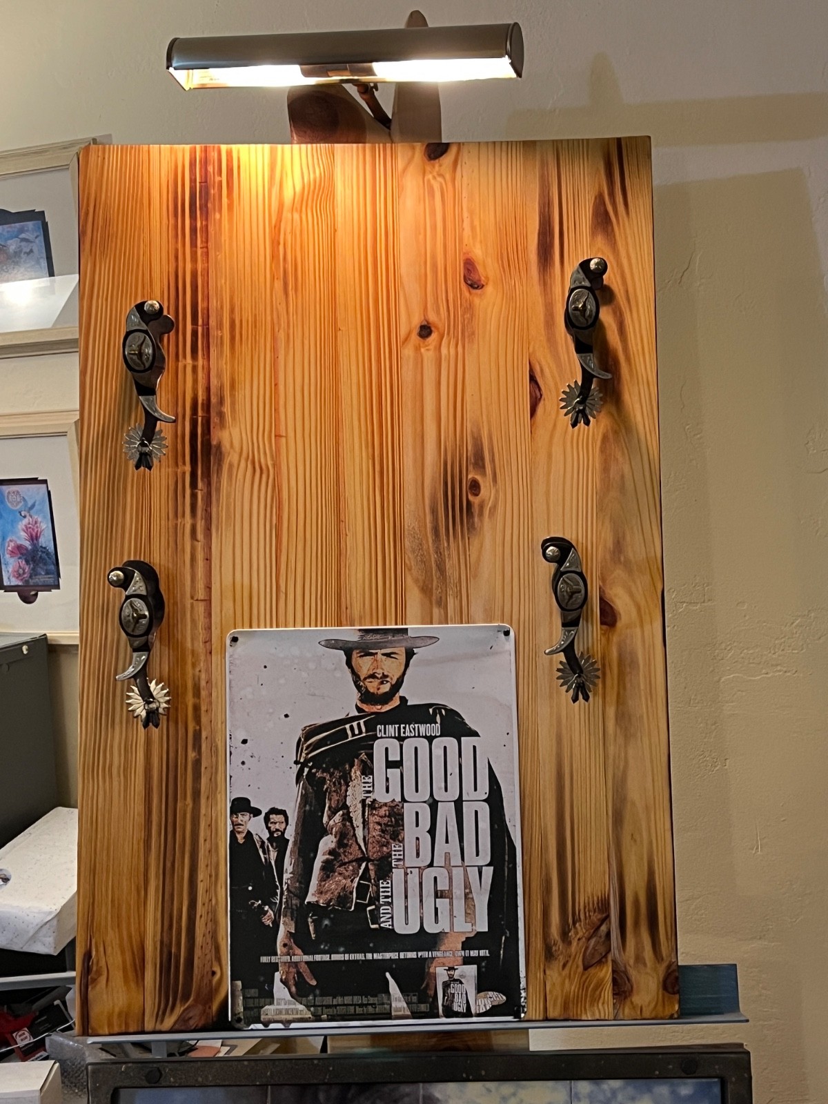 High Plains Gun Rack on Wood