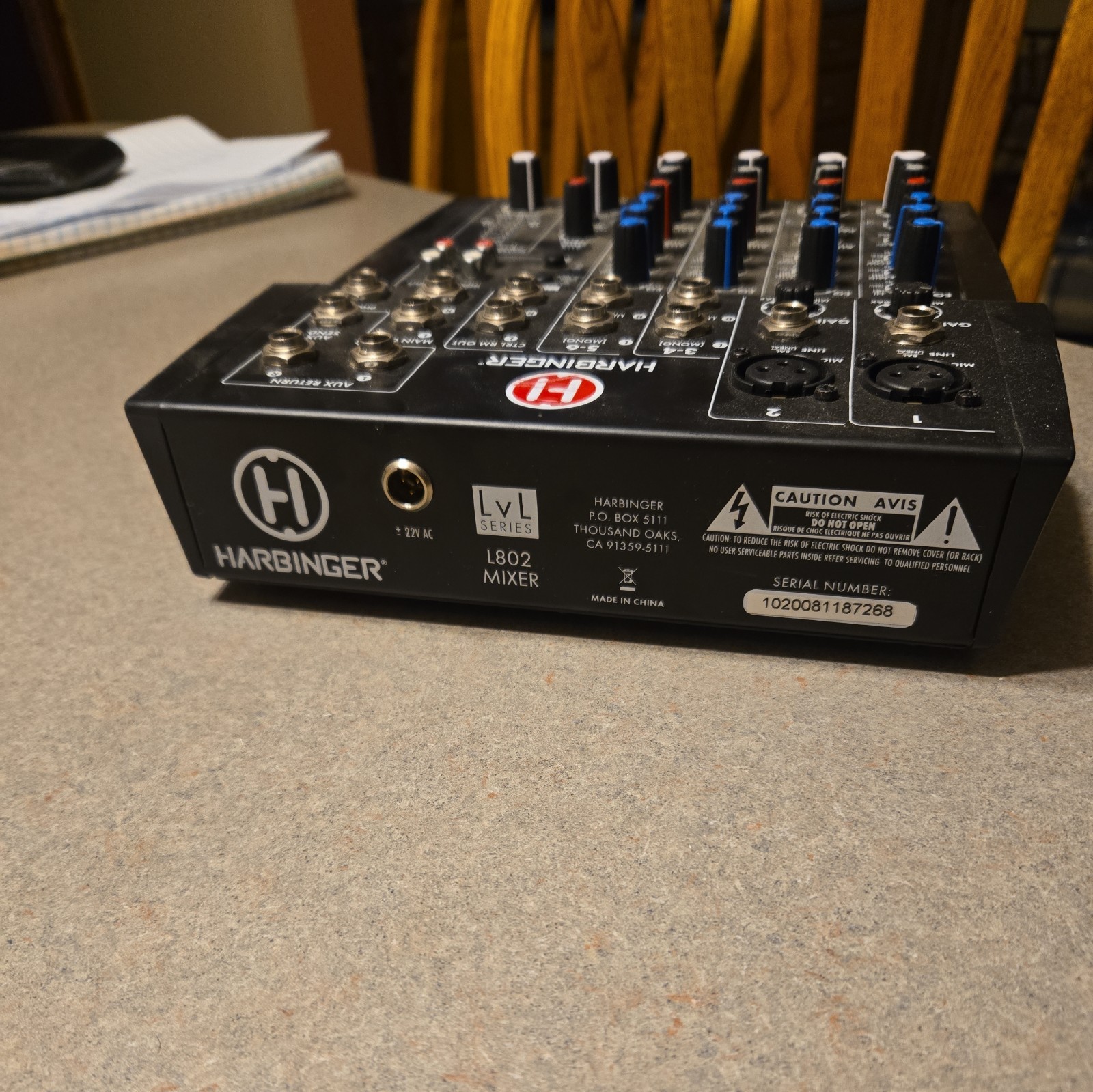 Harbinger L802 8 Channel Compact Mixer