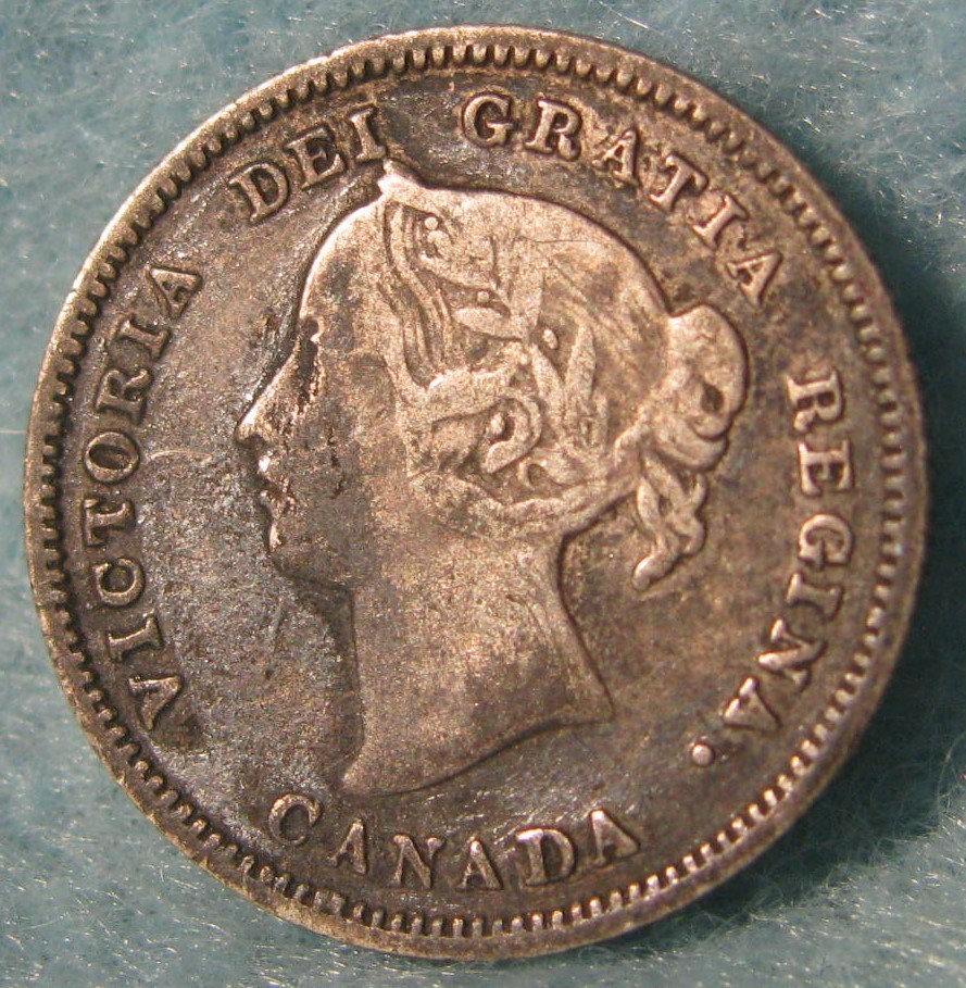 1890-H Canada 5 Cent Silver Better Grade World Coin #565