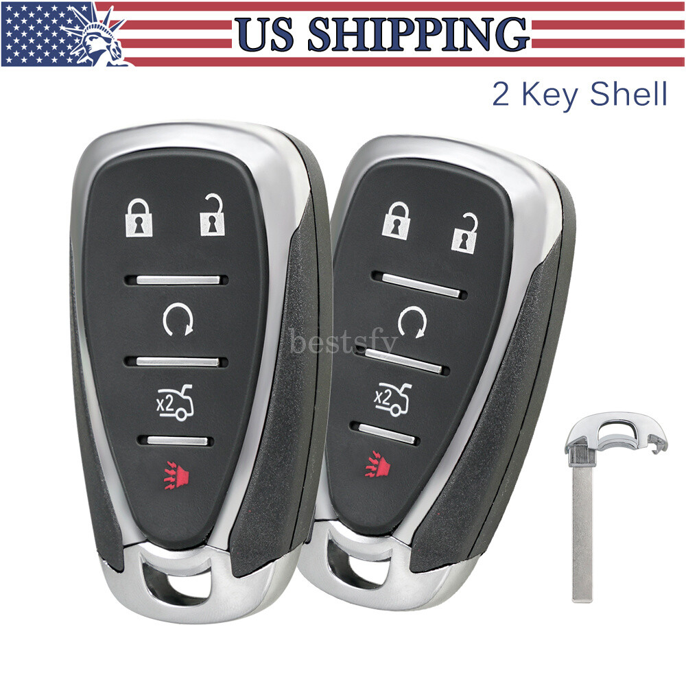 2 Replacement For 2016 2017 2018 2019 2020 Chevrolet Malibu Remote Key FOB Shell