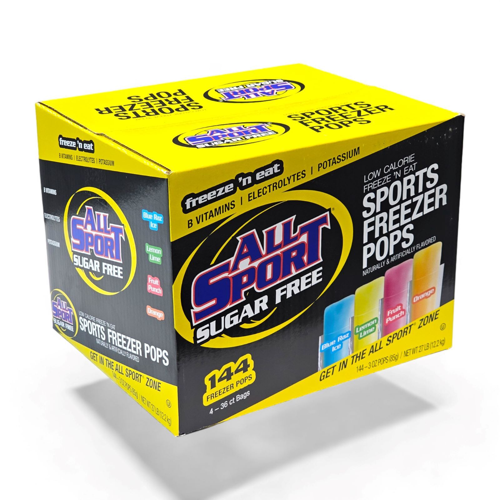 All Sport Zero Sugar Hydration Freezer Pops (Case/144) includes 1 Cooling Towel