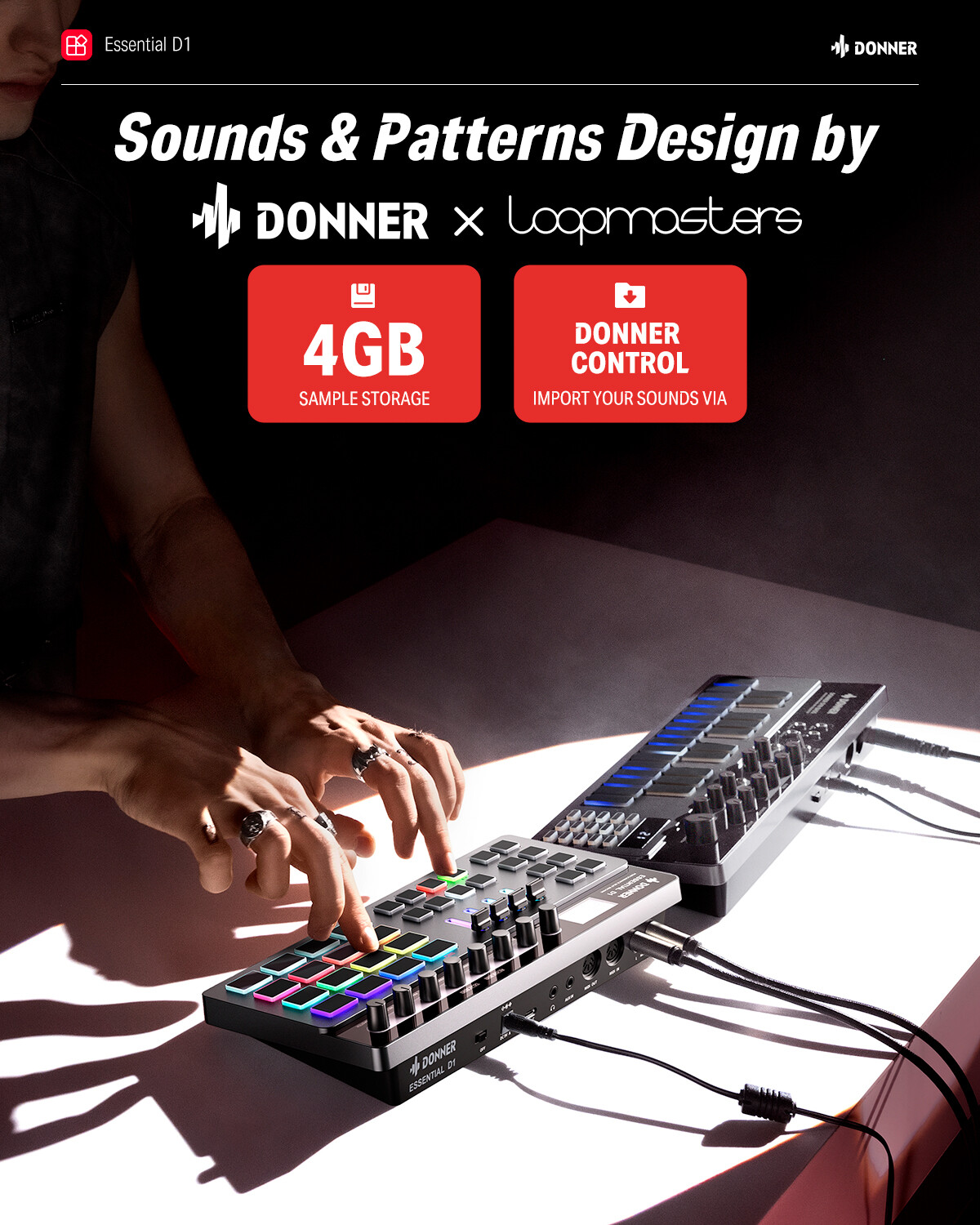 Donner D1 Drum Machine Step Sequencer