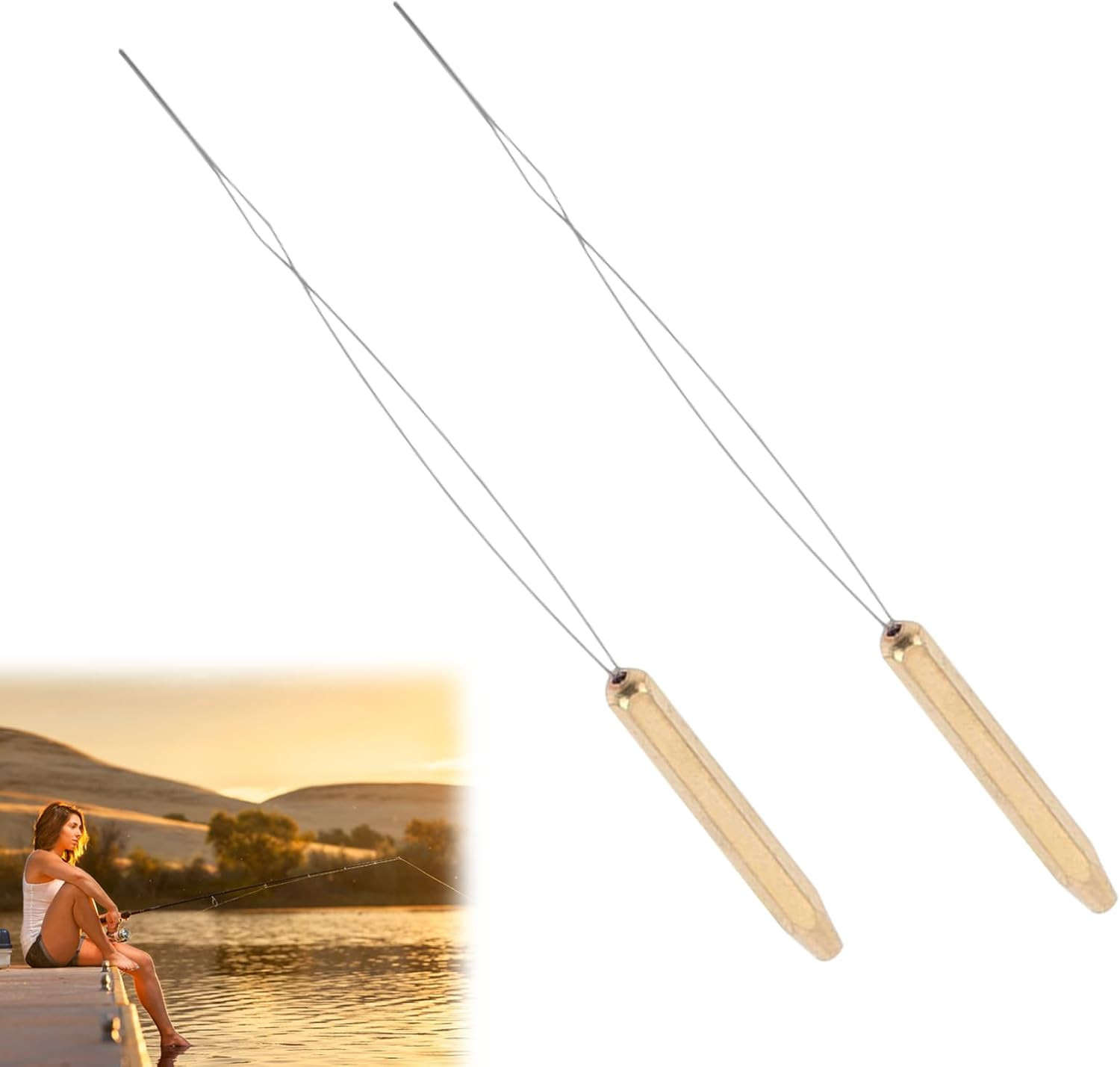 Fly Tying Bobbin, Stainless Steel Bobbin Threader with Ergonomic Handle, Durable