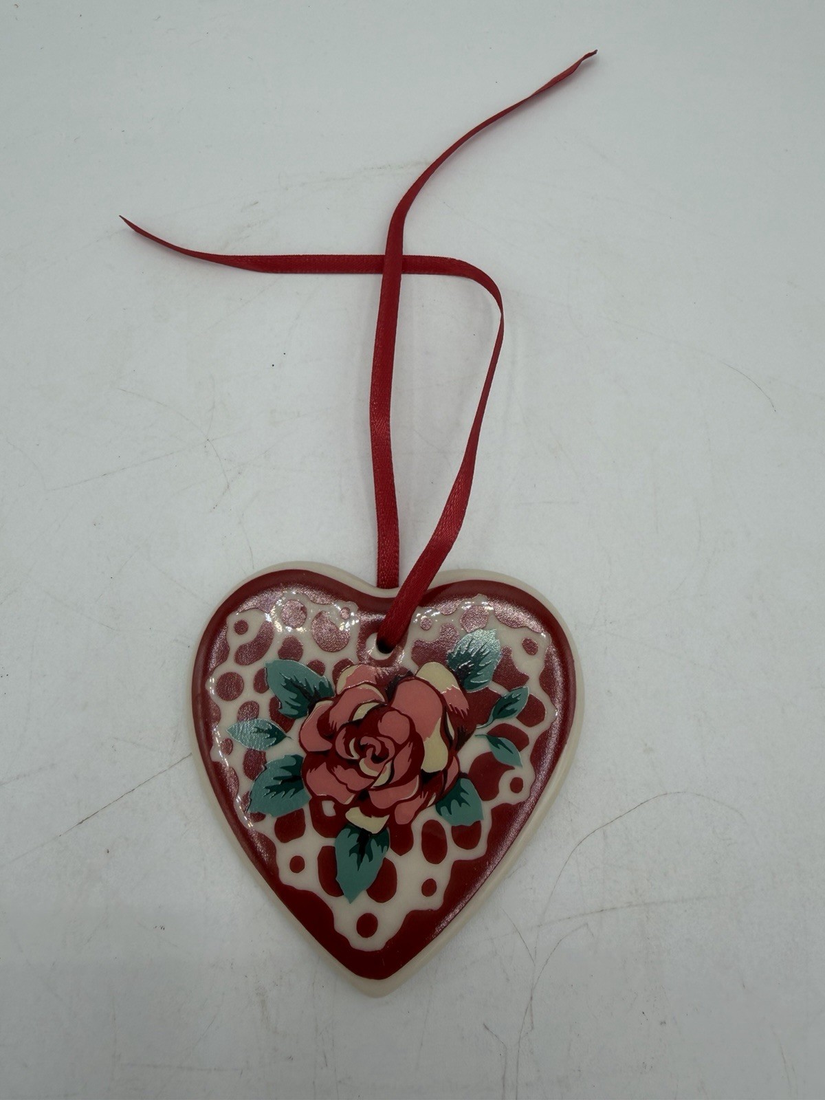 🌹❤️ Longaberger Sweetheart Rose Basket Tie‑On – Tie On Only – NOS ❤️🌹