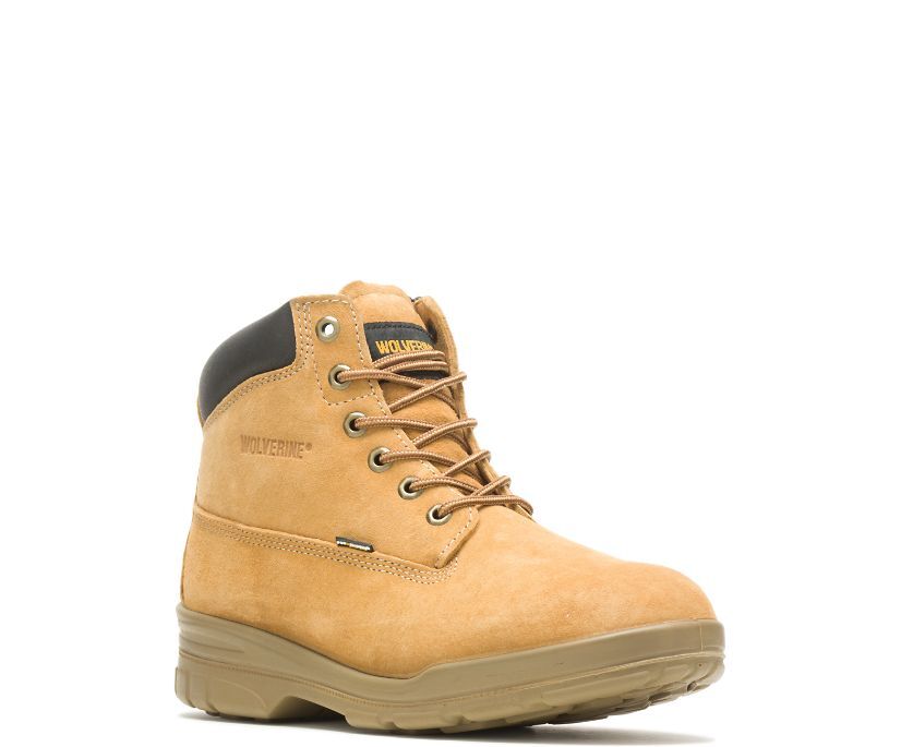 Wolverine W10323 6 INCH Durashock Trappeur waterproof gold lightweight work boot