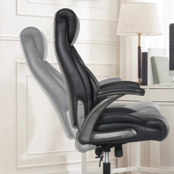 La-Z-Boy Air Lumbar Manager Office Chair, Reclining Chair with Memory Foam Seat