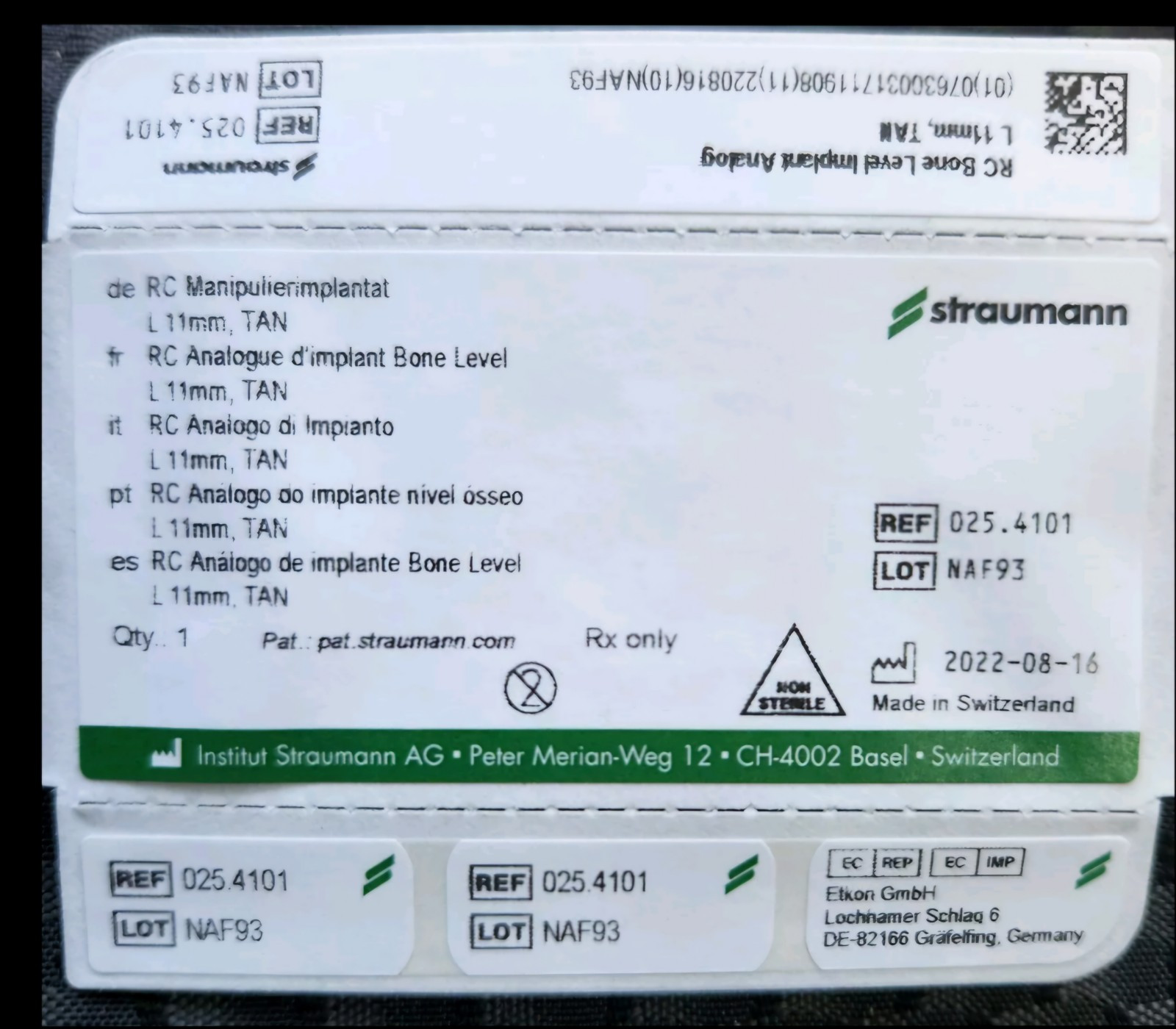 RC Analog Straumann