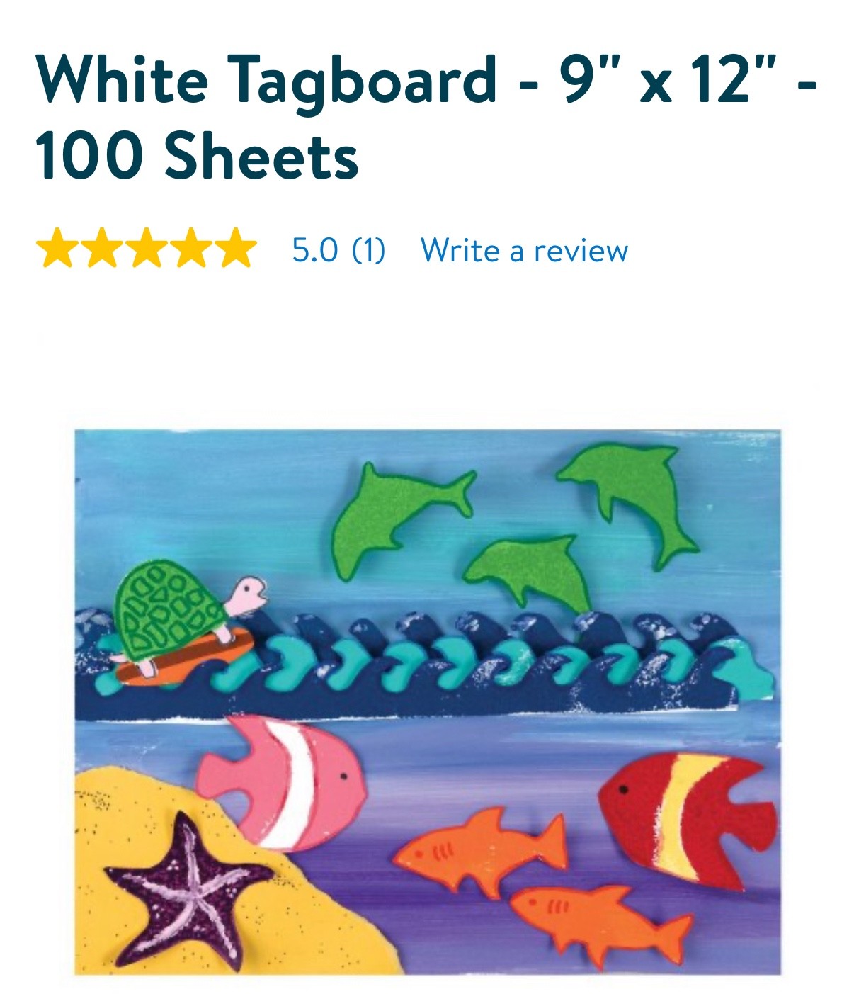 Ucreate Art Board - 100 Sheets Heavyweight Smooth Surface Acid Free