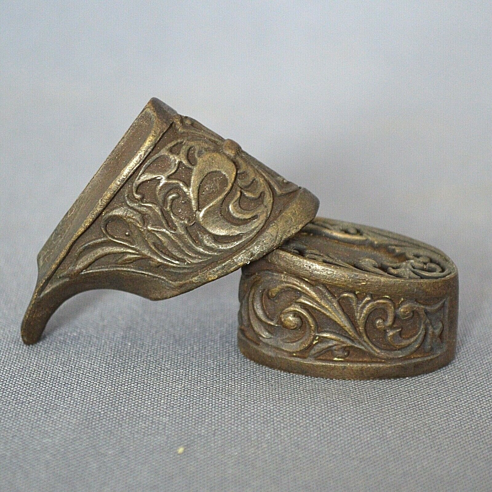 " SET #2 " CASTING SOLID BRONZE SET FINGER GUARD BOLSTER & POMMEL CUSTOM MAKING