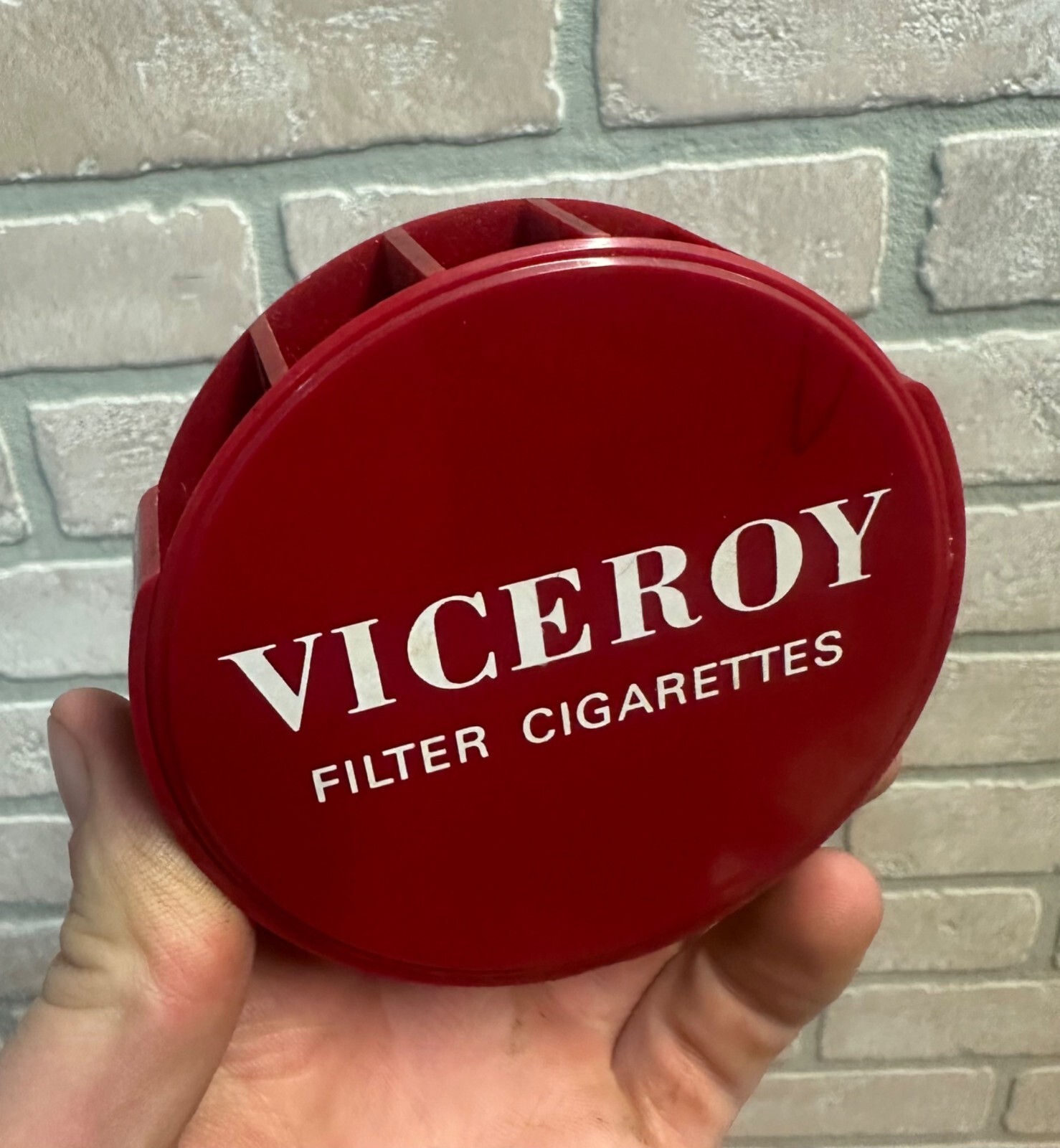 Vintage 1950s Viceroy Cigarettes Plastic Pen or Cigarette Holder - Stick on Wall