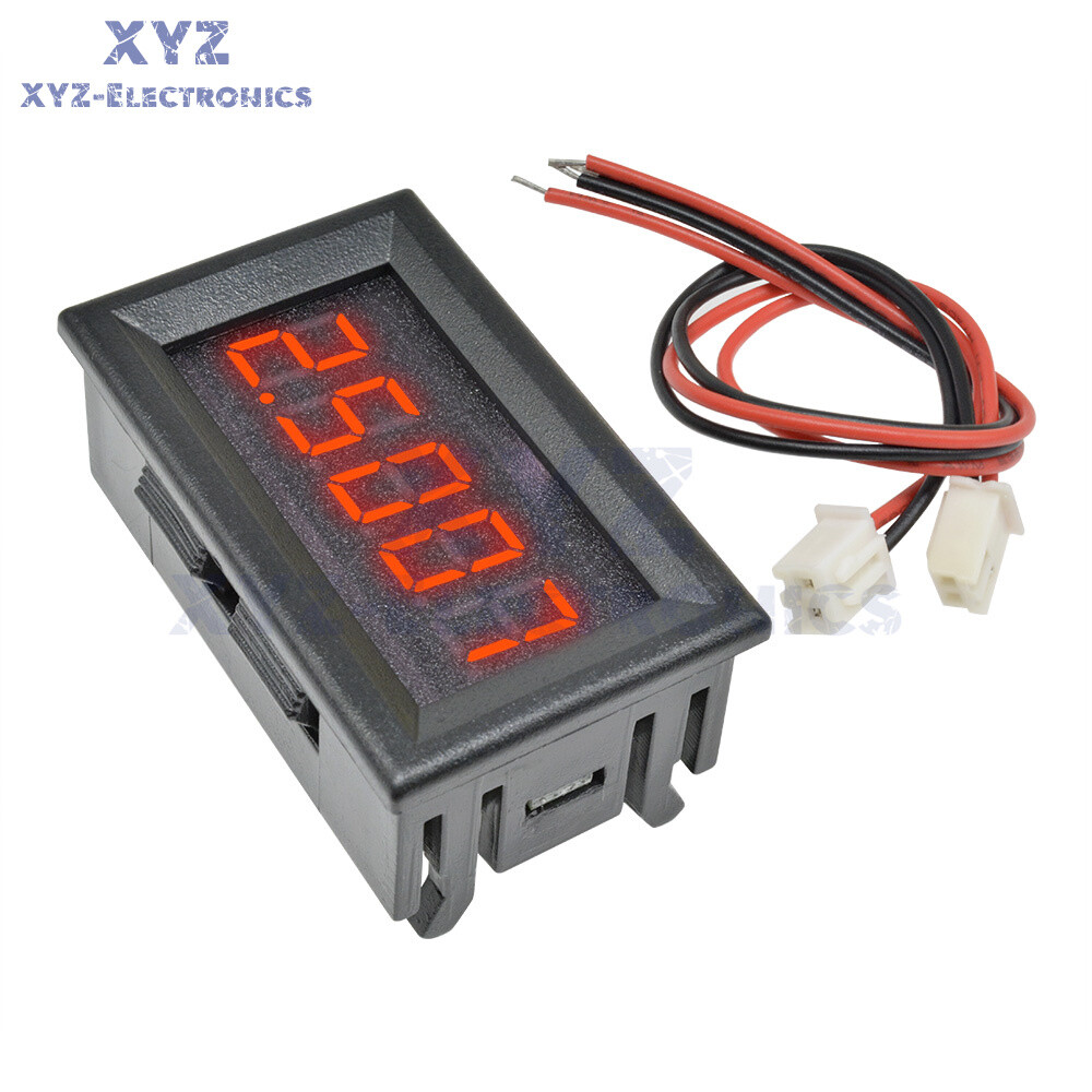 DC 0-4.3000-33.000V 5 Digit Digital Voltmeter Voltage Meter Car Panel 4Wires Red