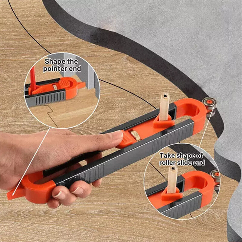 2026 NEW Profile Scribing Ruler Contour Gauge with Lock - Precise Scribe Tool