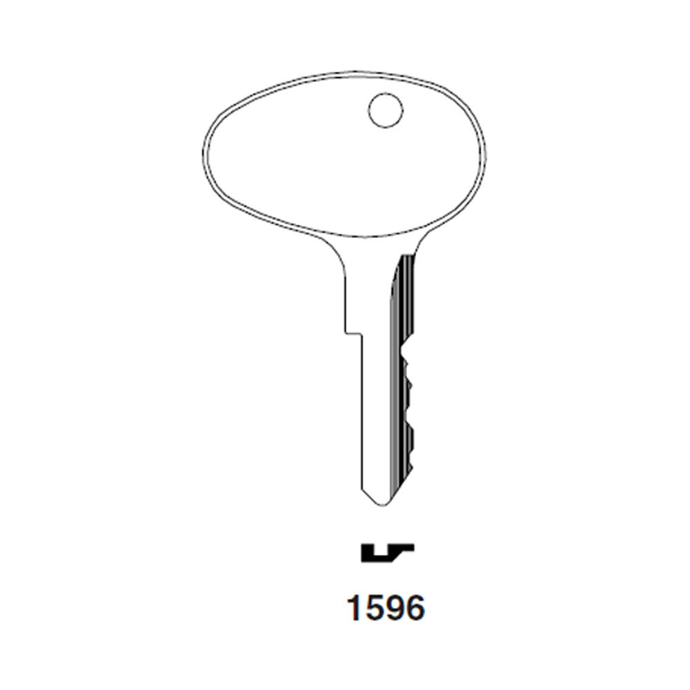 1596 Key Blank – Nickel