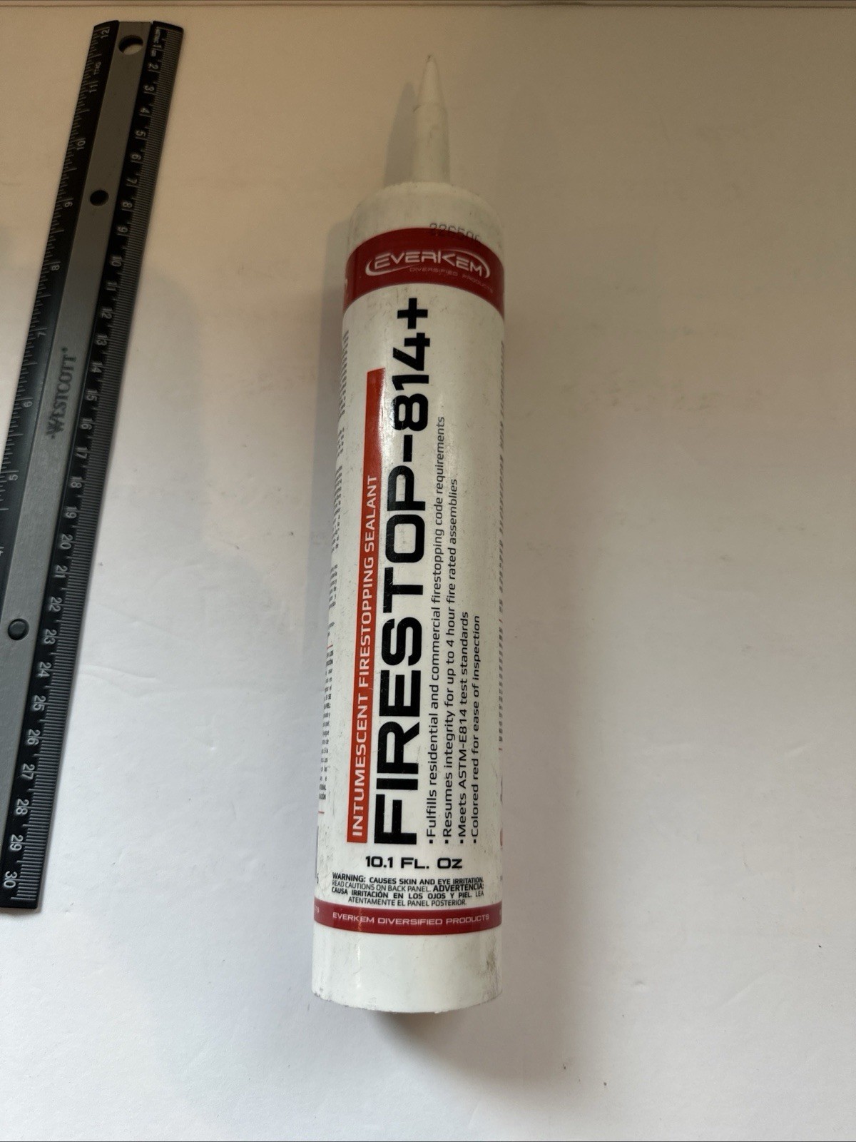 EverKem Firestop 814+ Firestopping Sealant 4 Hour Fire Rated, 10.1 oz