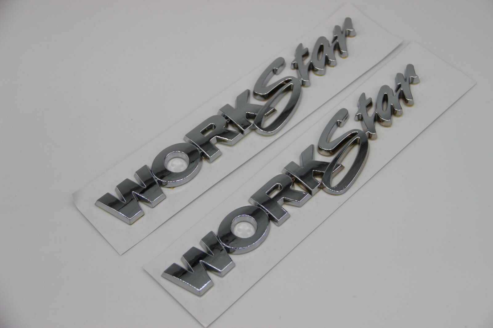 For International Truck Workstar Emblems Logo Silver/Chrome Colored
